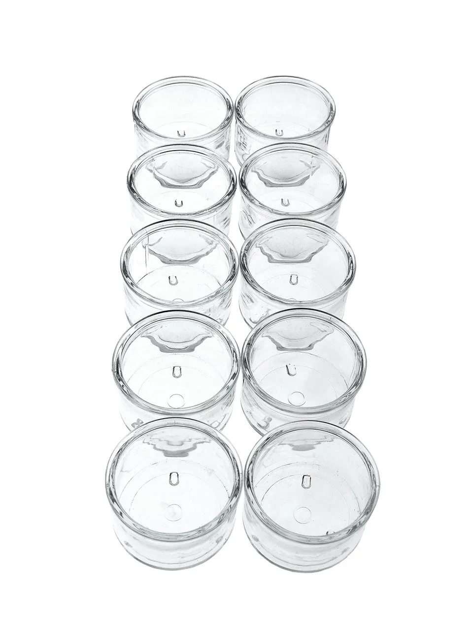 blumigo-teelichthalter-glas-10er-set-windlichter-klar image 1