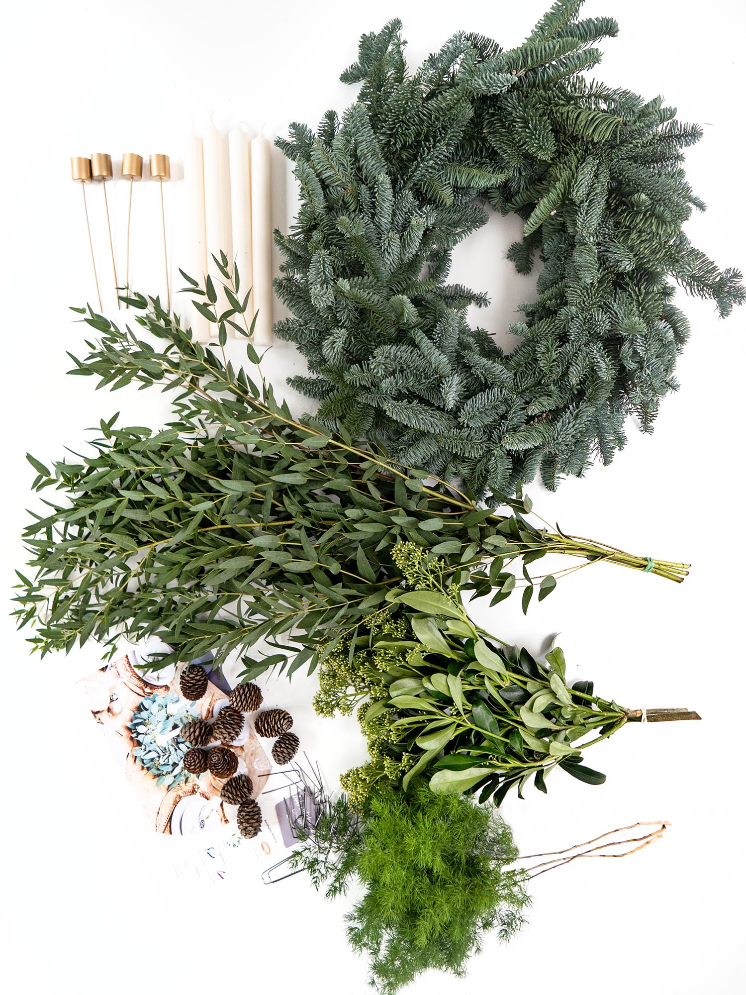 blumigo-landhaus-no9-adventskranz-diy-set-40-cm-mit-kerzen-gr-n image 4