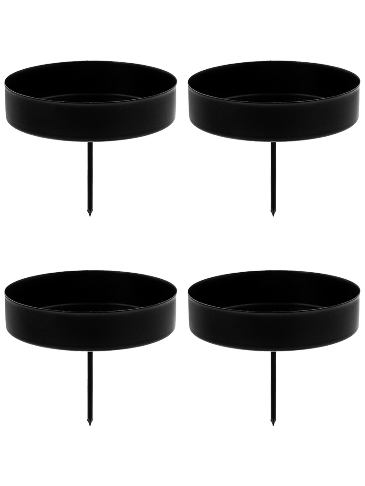 blumigo-dublin-kerzenhalter-4er-set-schwarz-f-r-stumpenkerzen image 1
