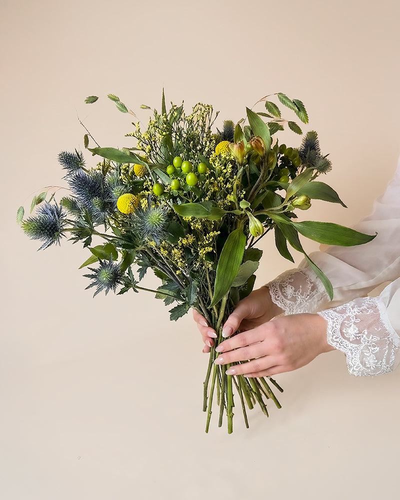 feey-rilio-erfolgsgeheimnis-blumenstrauss-gelb-craspedia image 3