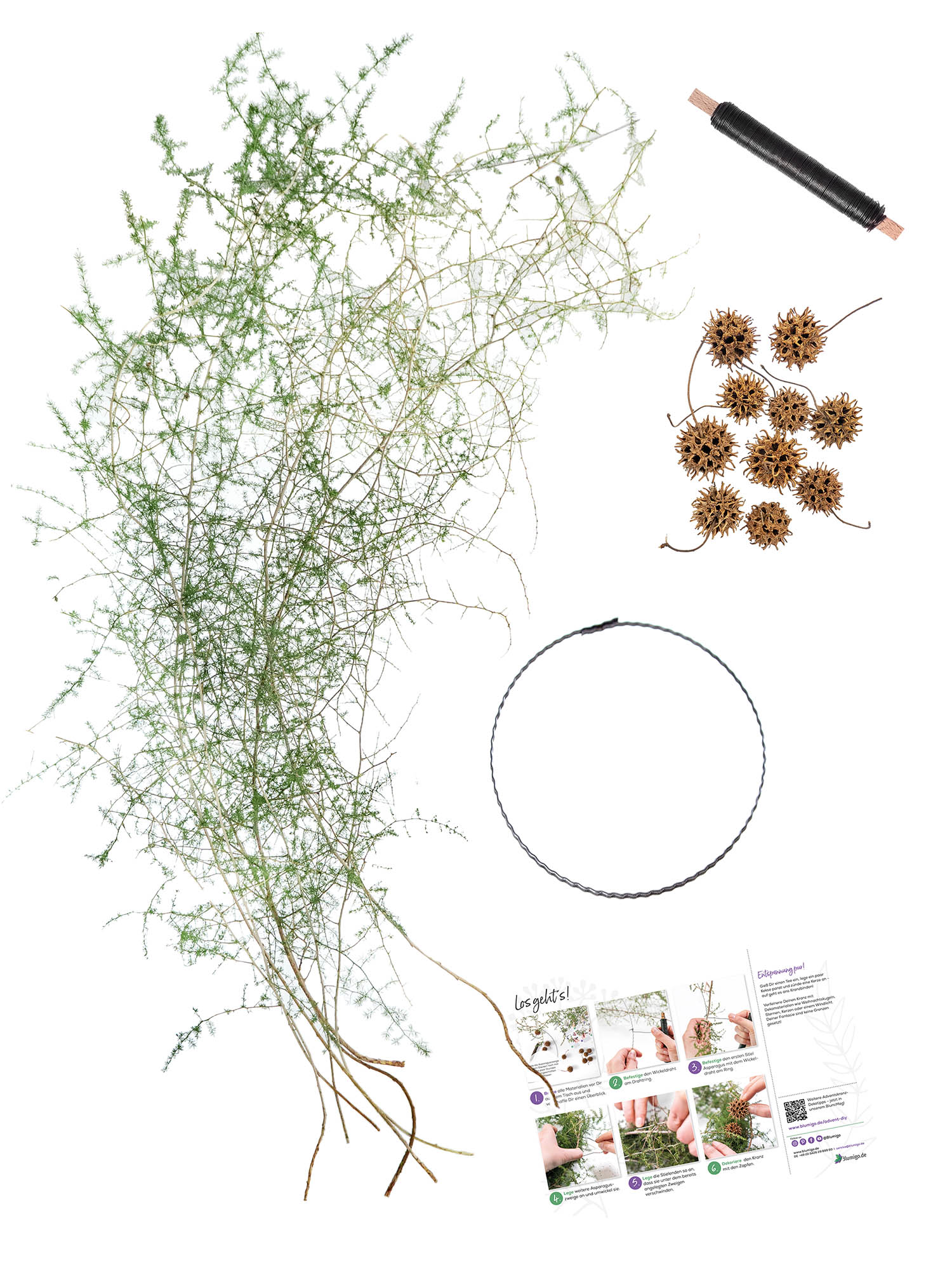 blumigo-diy-adventskranz-wild-whisper-40-cm-set image 2