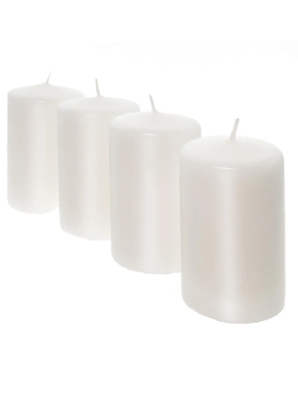 blumigo-clara-stumpenkerzen-wei-4er-set-deko image 1