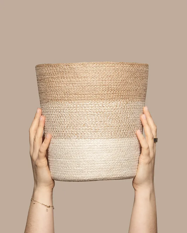 feey-variado-lapis-pflanzenkorb-jute-25-cm-naturbelassen image 1