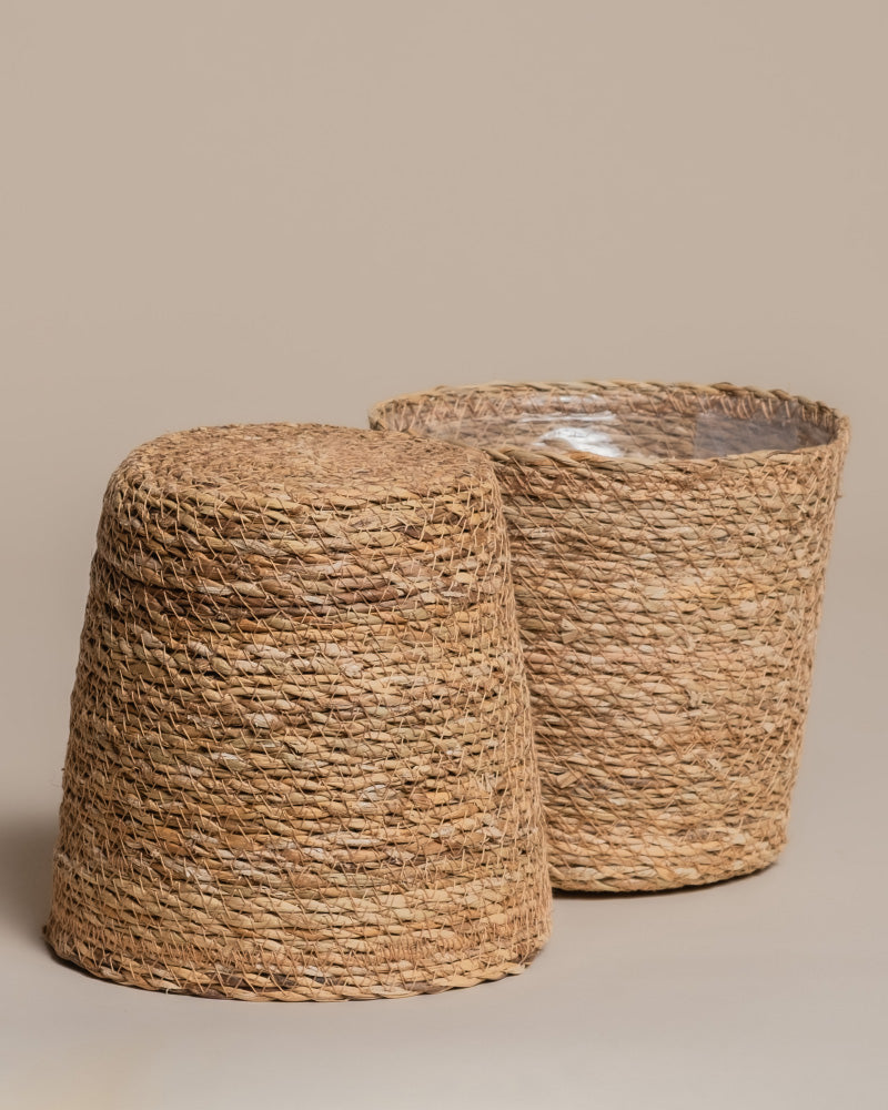 feey-kesat-pflanzkorb-seegras-25-cm-natur-geflochten image 7