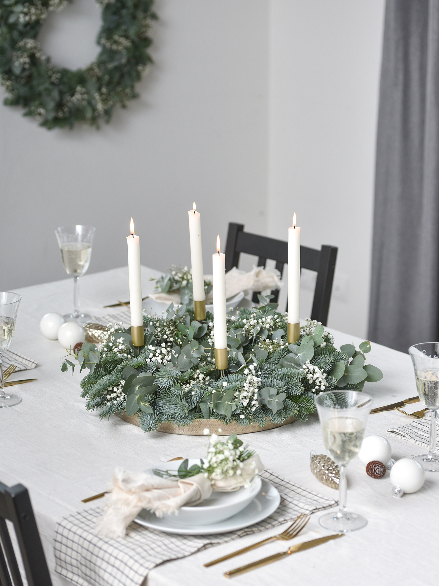 blumigo-evergreen-adventskranz-diy-set-40-cm-mit-kerzen-tannengr-n image 2