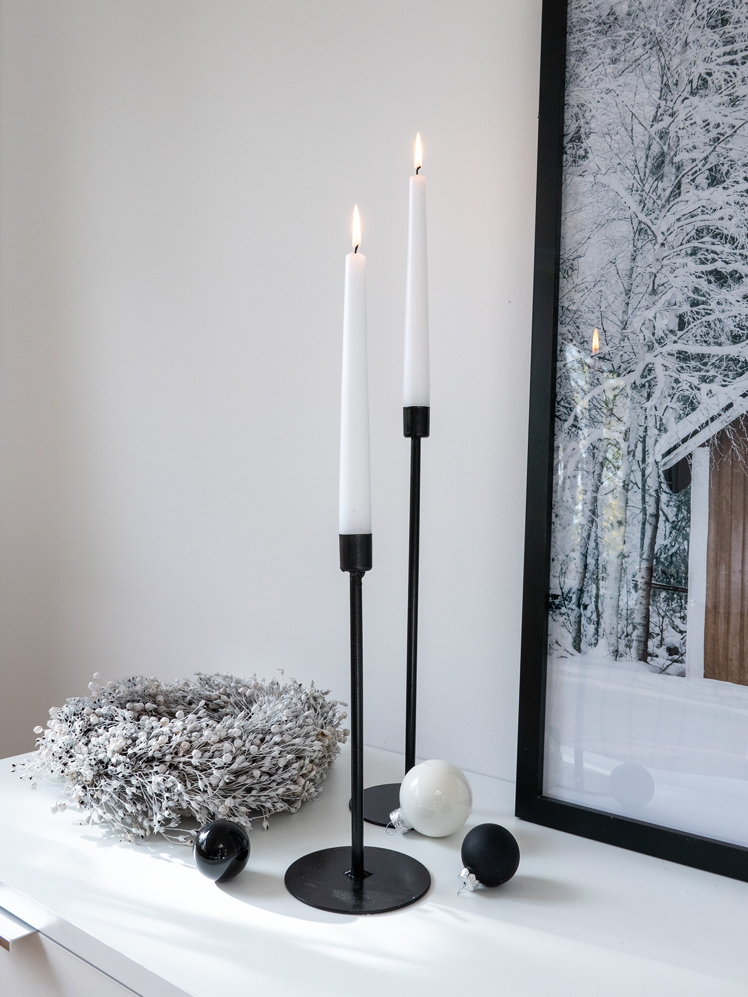blumigo-oslo-kerzenst-nder-f-r-stabkerzen-schwarz-mit-standfu image 5