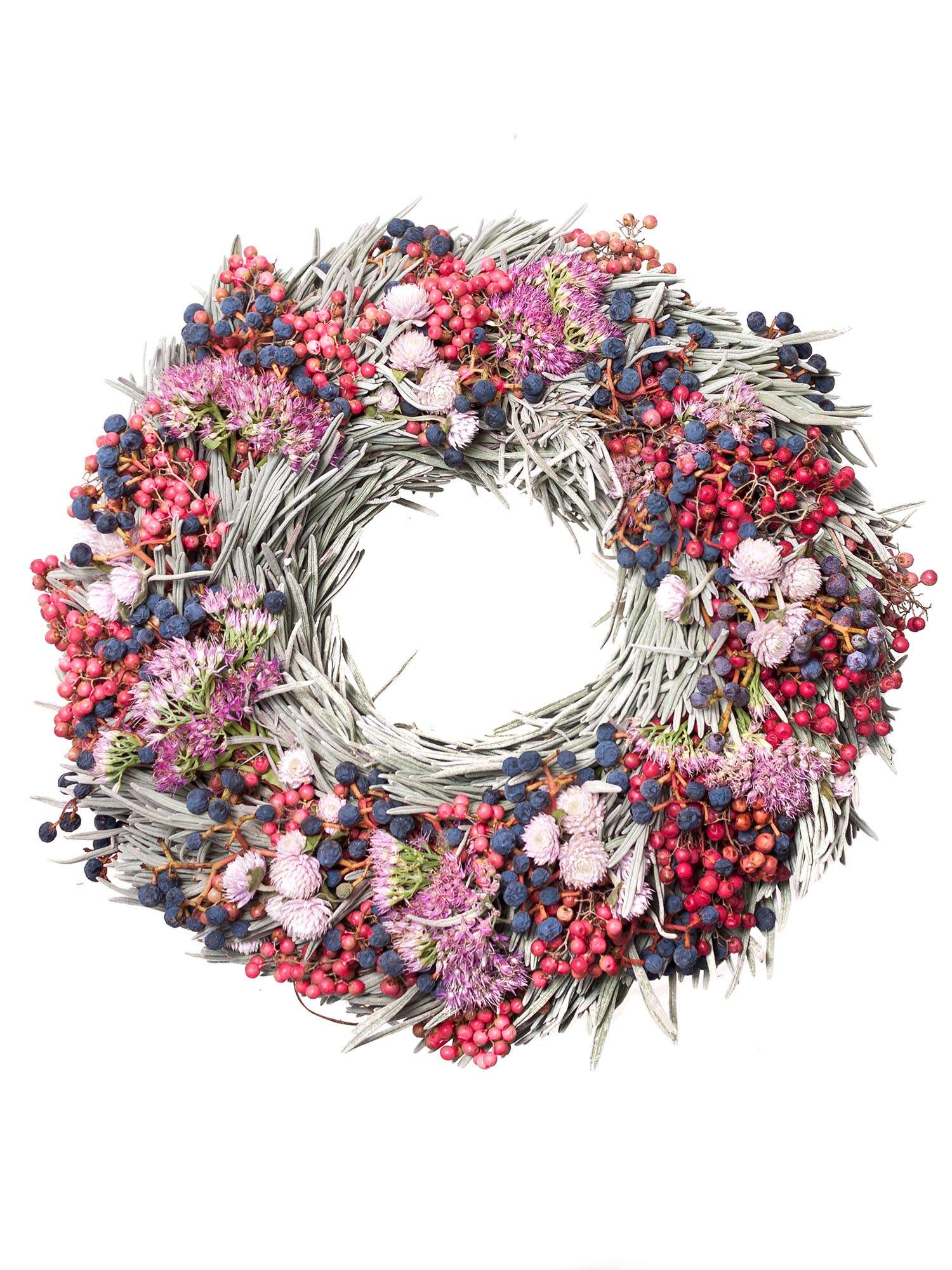 blumigo-herbstdeko-zierfruchtkranz-blau-rot-30-cm-t-rkranz image 2