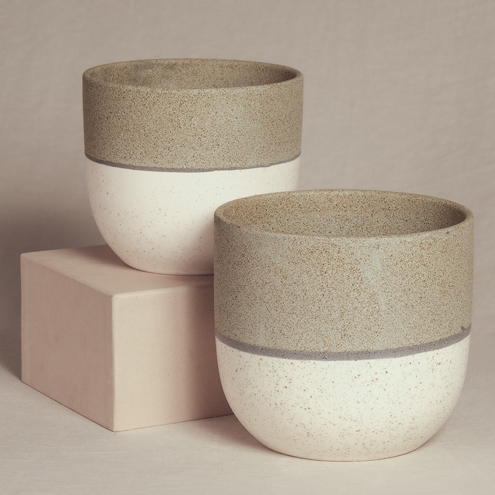 feey-variado-keramik-topfset-blumentopf-gr-n-16-und-14-cm image 2