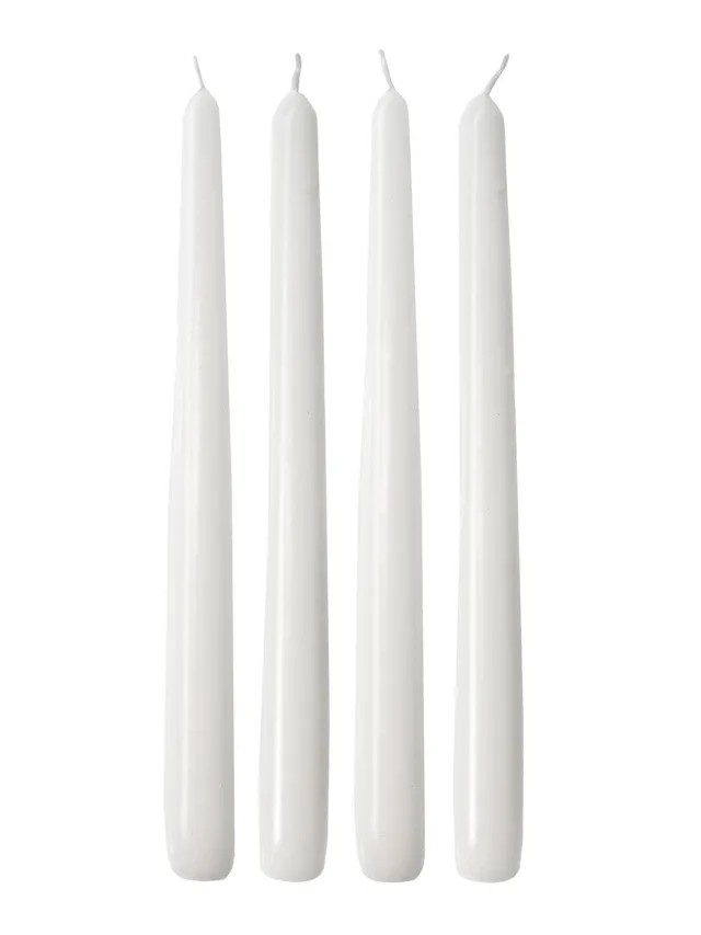 blumigo-hannah-spitzkerzen-wei-4er-set-30-cm image 1