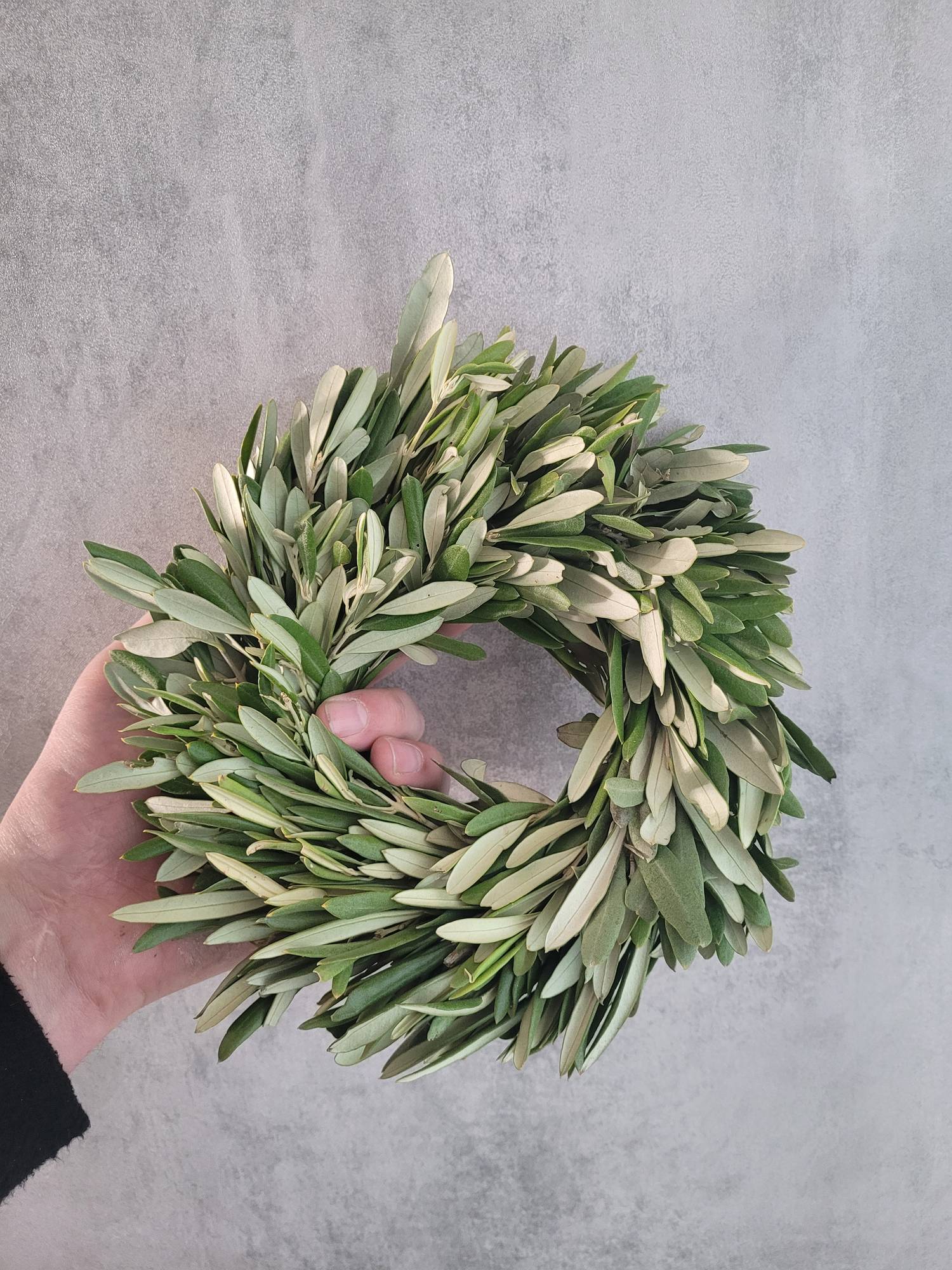 blumigo-olivenkranz-gr-n-17-20-cm-greenery-kranz image 2