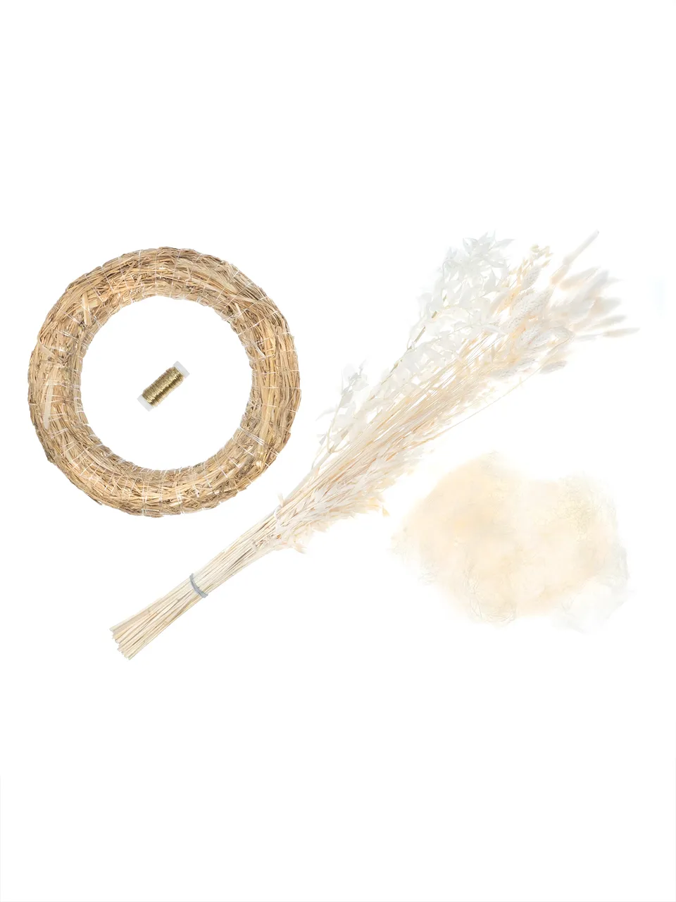 blumigo-diy-sets-trockenblumenkranz-all-white-30-cm image 1