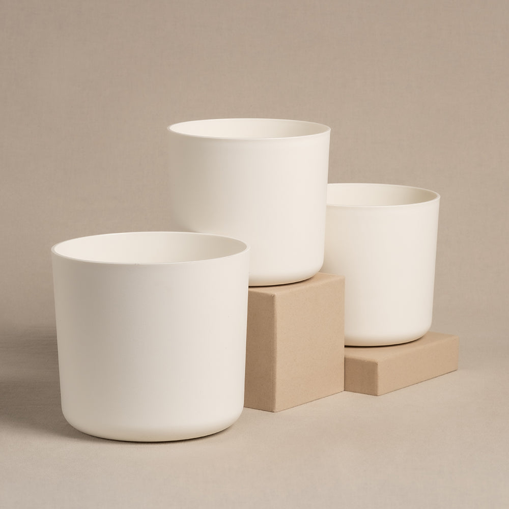 feey-lumi-kunststoff-blumentopf-set-16-14-cm-wei-schlicht image 1