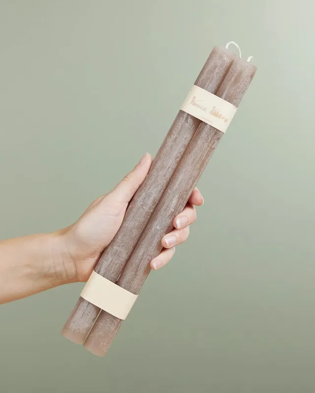 plnts-tim-spitzkerzen-stabkerzen-taupe-2-st-ck-30cm image 1
