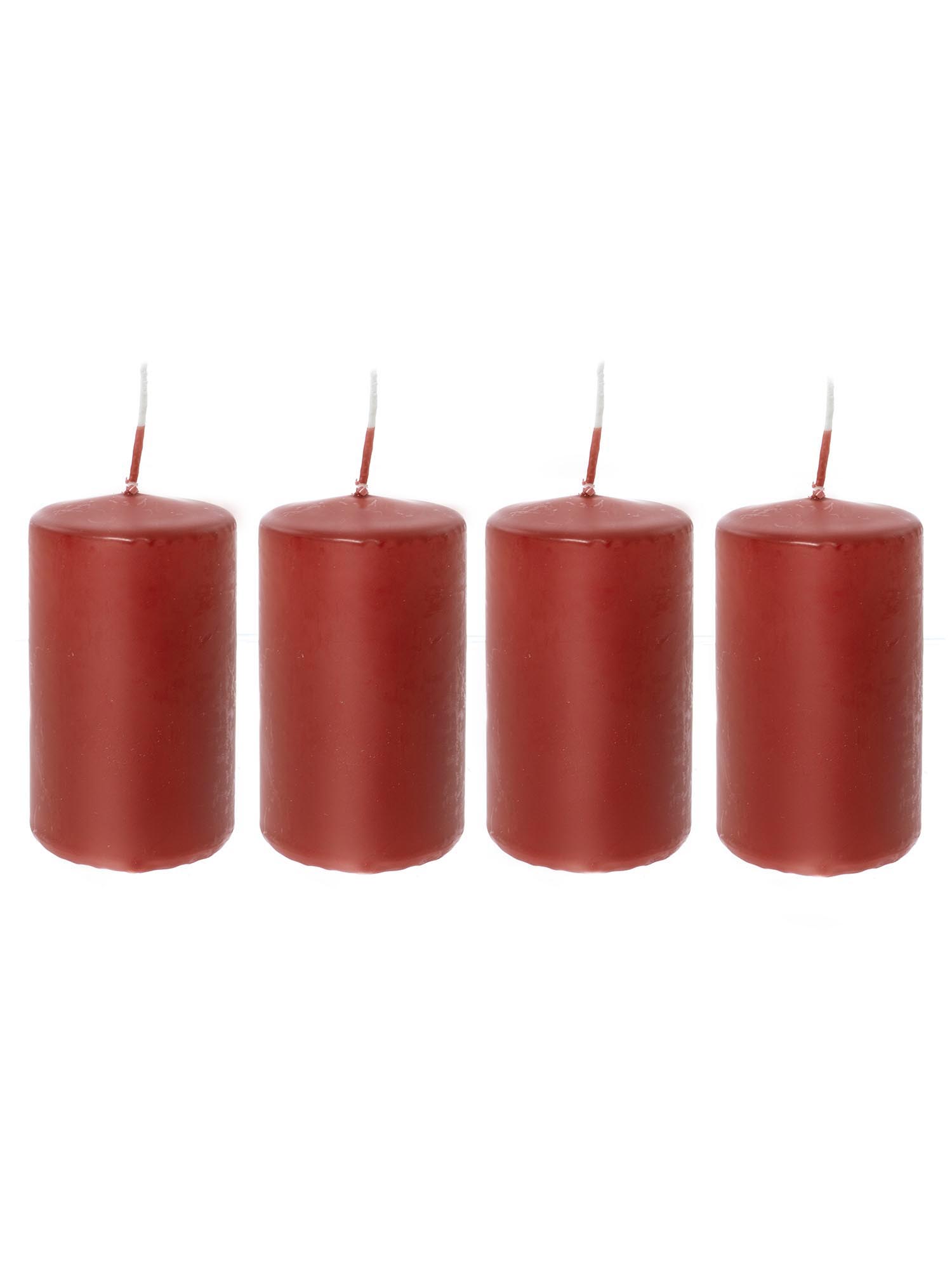 blumigo-magda-stumpenkerzen-rot-80x50-mm-4er-set image 2