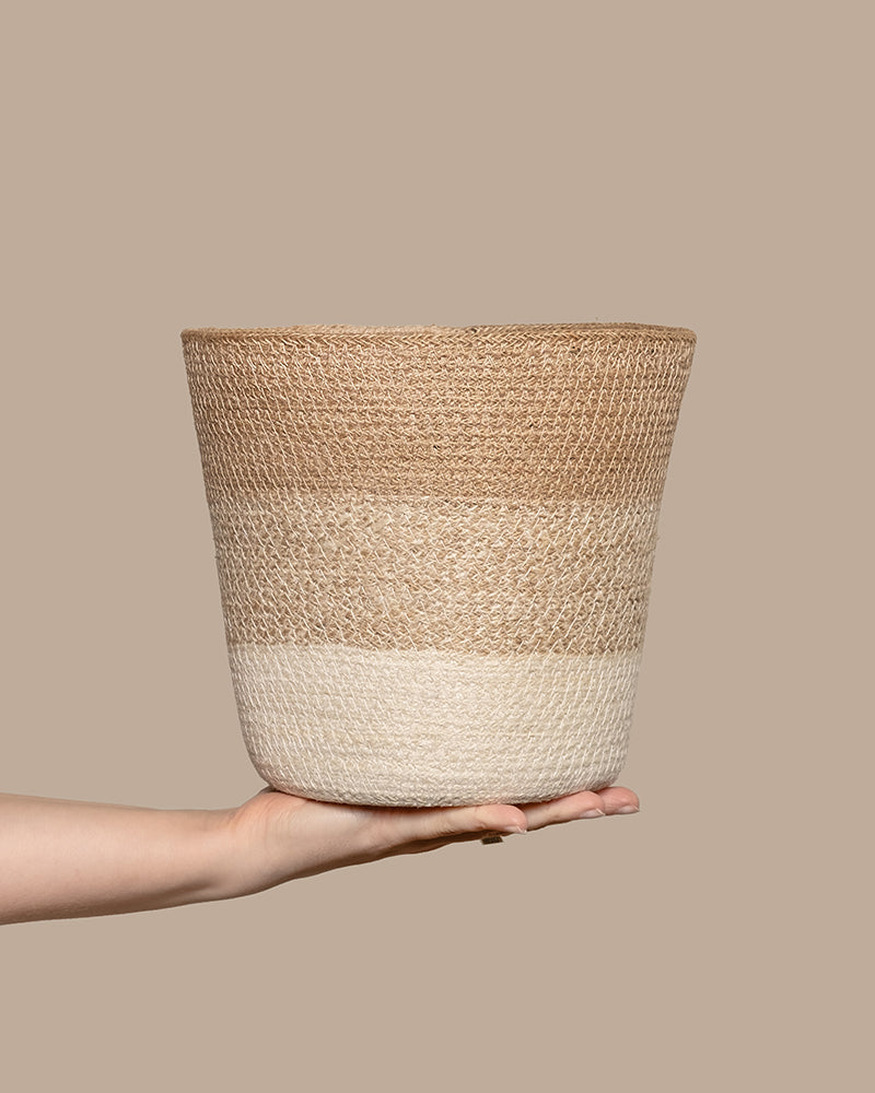 feey-variado-pflanzenkorb-lapis-aus-jute-22-cm-durchmesser-naturbeige image 1