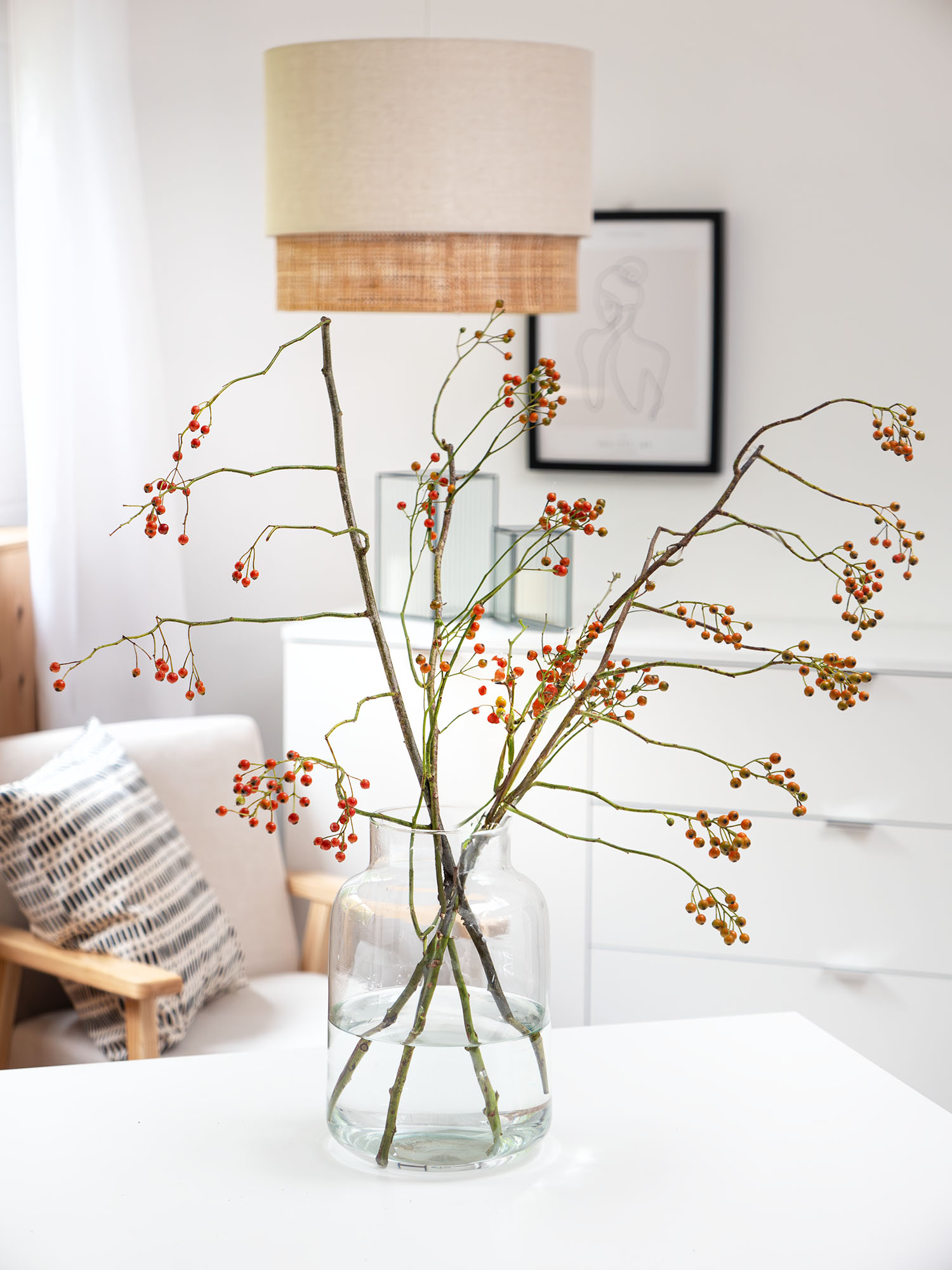 blumigo-hagebutten-corallo-gr-n-orange-roter-zweig image 2